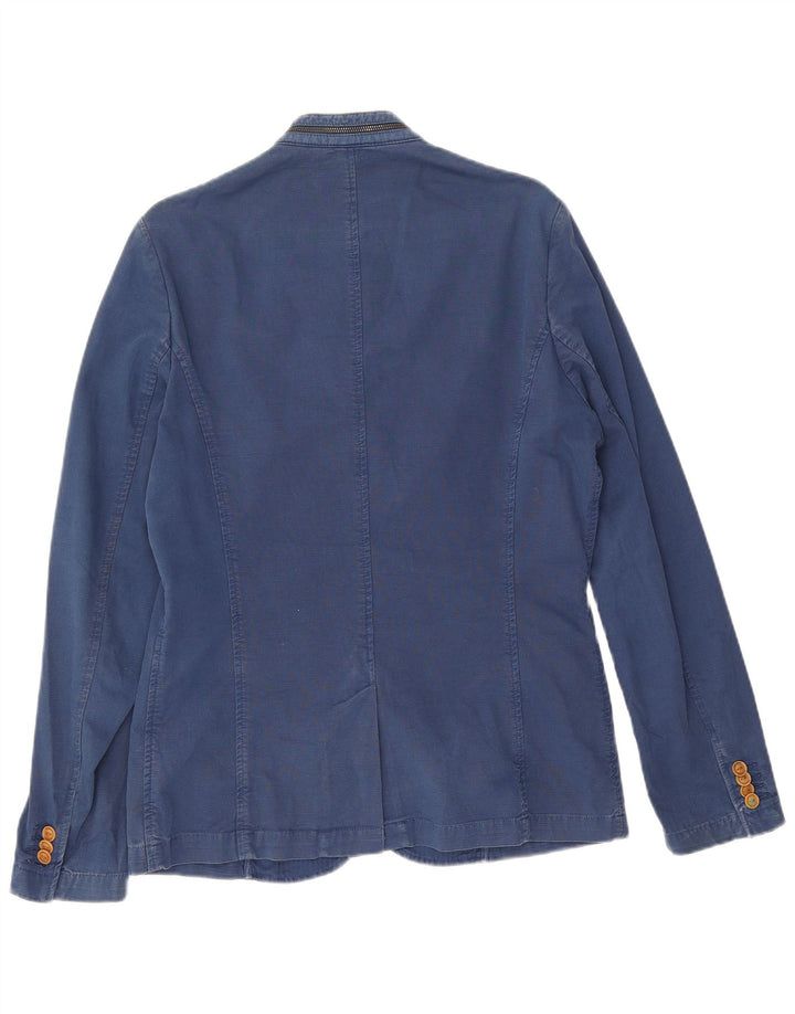 Blazer pentru bărbați Zara, cu 5 nasturi, UK 38 Medium Bleumarin