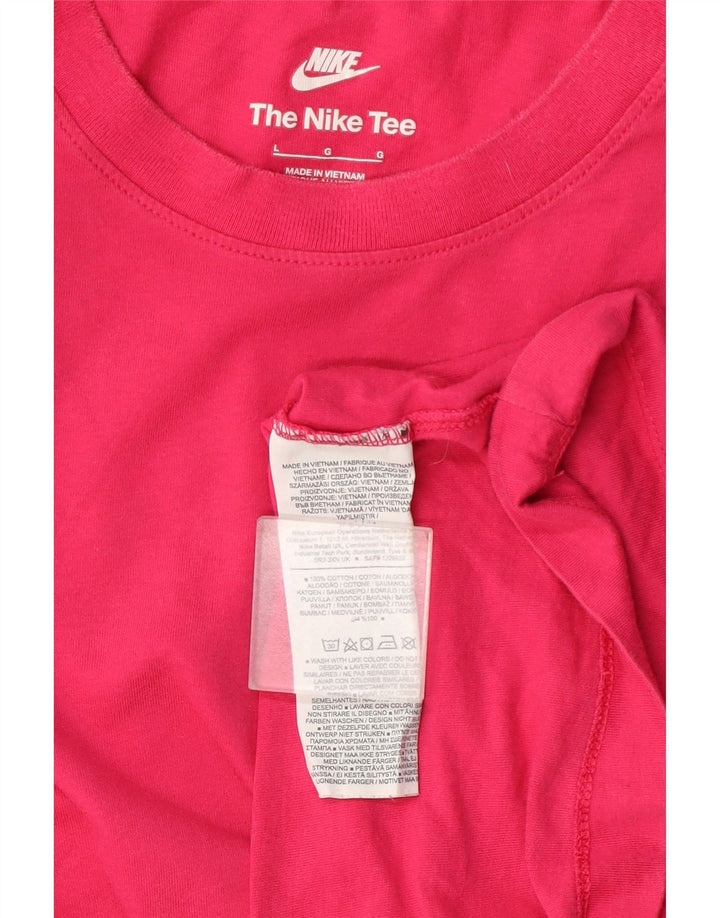 Tricou pentru femei Nike Top mare din bumbac roz