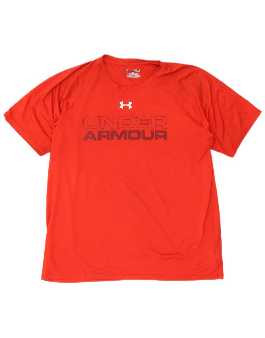 Tricou grafic Under Armour pentru bărbați Heat Gear Top mare poliester roșu
