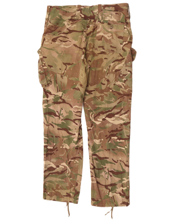 Pantaloni cargo drepți vintage pentru bărbați W36 L32 bumbac kaki camuflaj