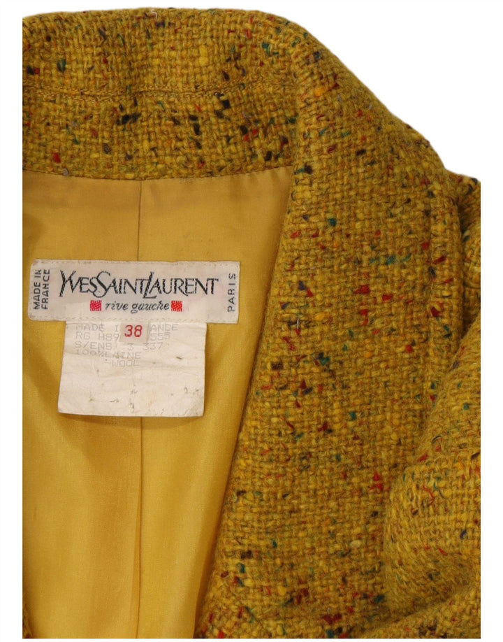 Jachetă blazer Yves Saint Laurent pentru femei EU 38 Medium Yellow Flecked