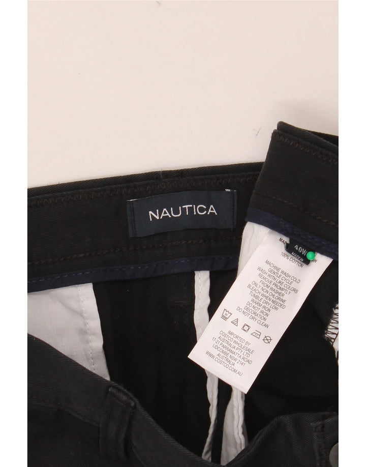 Pantaloni scurți chino pentru bărbați NAUTICA W40 XL bumbac negru
