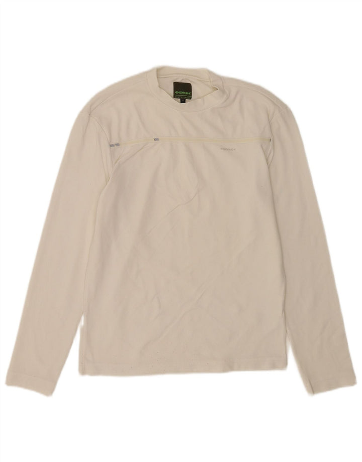 Energie Top pentru femei cu mânecă lungă UK 12 Medium White Poliamidă