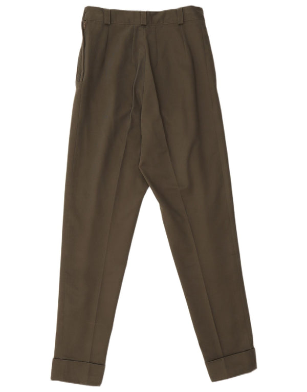 Jean Pierre Womens High Waist Casual Trousers IT 42 Medium W22 L27 Khaki