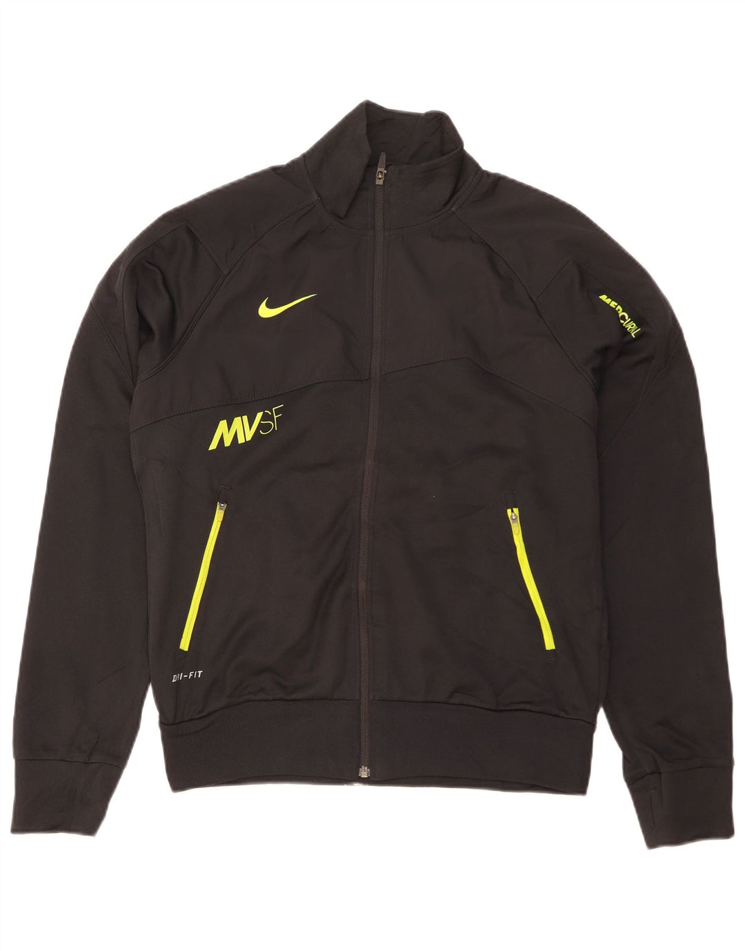 Jachetă de top NIKE Dri Fit Graphic pentru bărbați, poliester negru mic