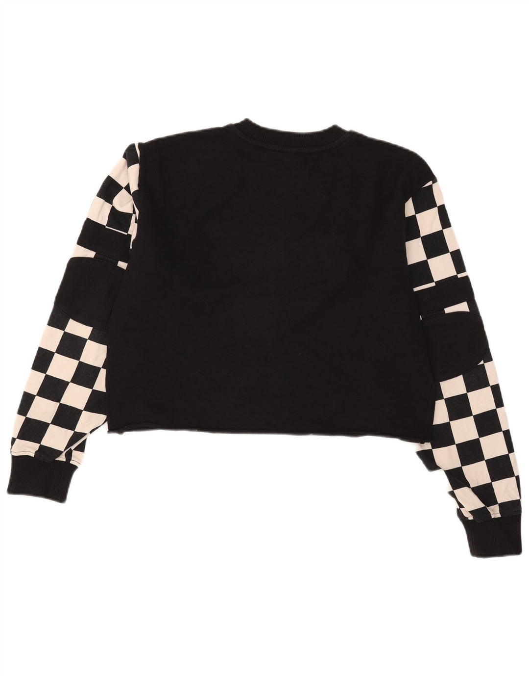 Pulover Vans Crop Graphic pentru femei UK 14 Medium Negru Geometric