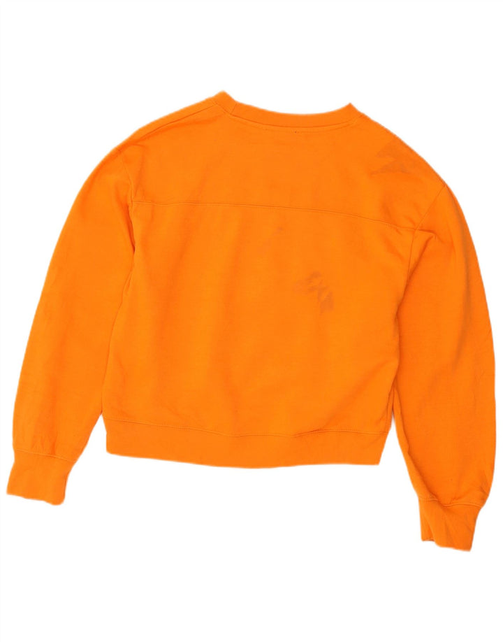 Pulover oversize Crop pentru femei Zara UK 10 Poliester portocaliu mic