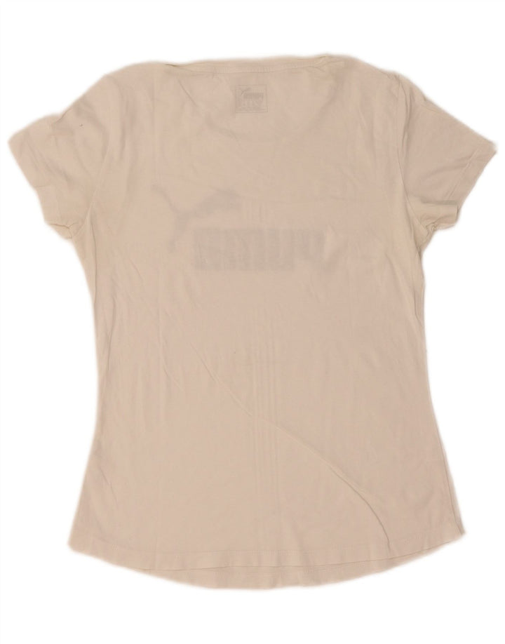 Tricou grafic Puma pentru femei Top UK 10 Small White