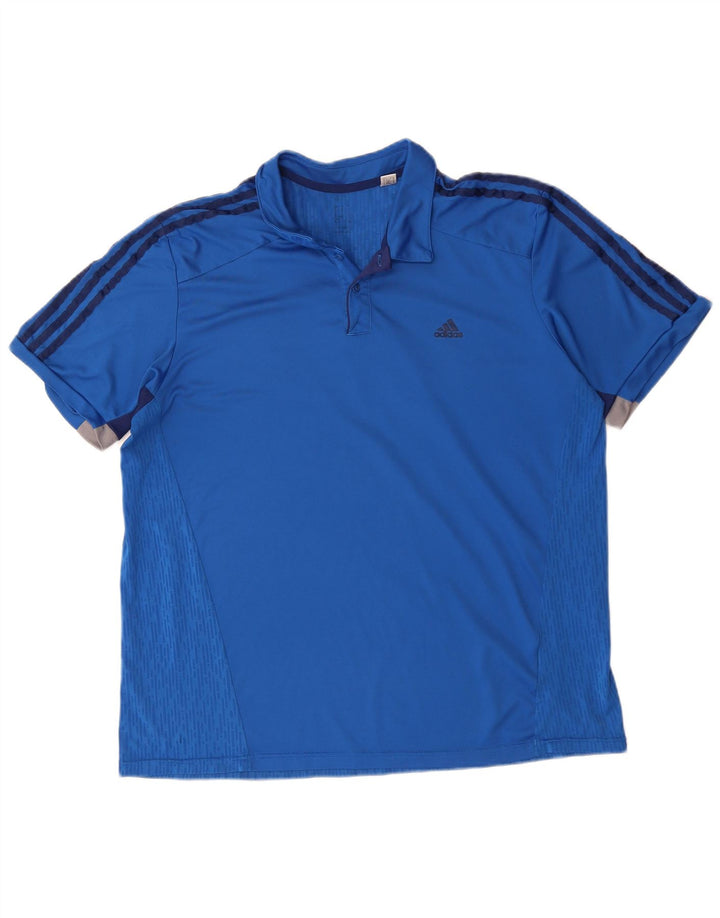 Tricou polo Adidas Climacool pentru bărbați, mare, albastru