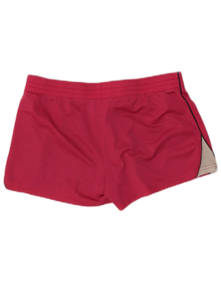 Pantaloni scurti sport REEBOK pentru femei UK 14 Medium Pink Colorblock Poliester