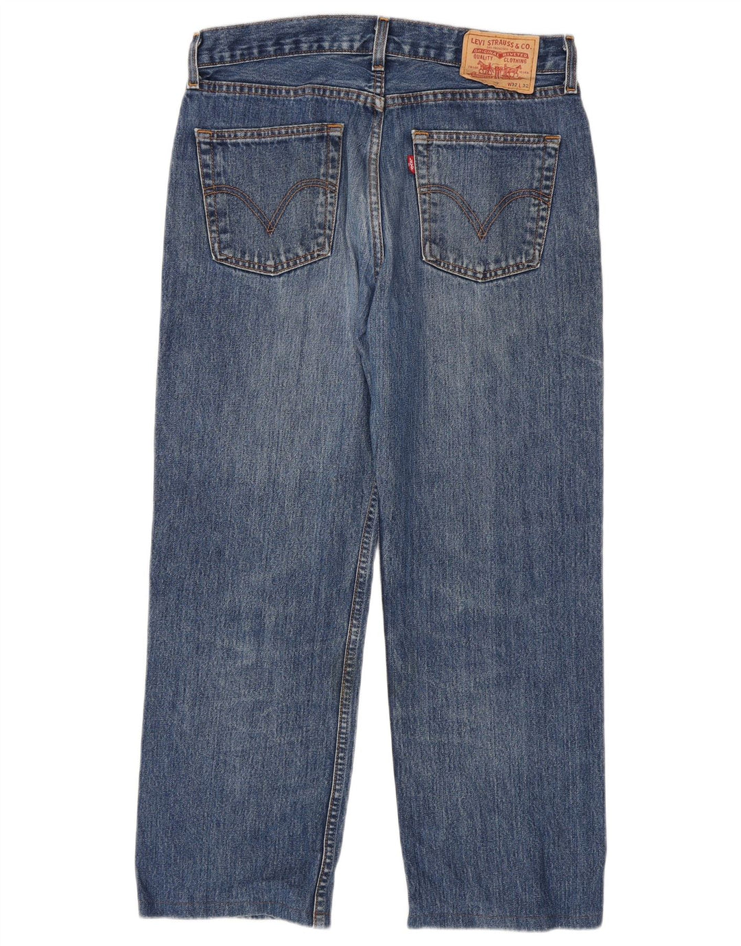 Blugi drepti pentru bărbați Levi's W32 L27 Bumbac albastru