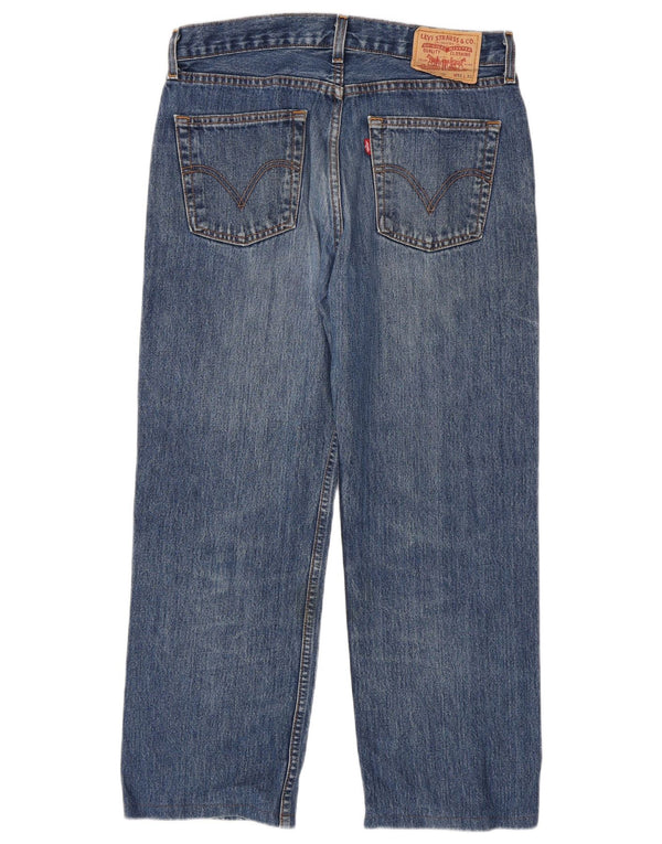 Blugi drepti pentru bărbați Levi's W32 L27 Bumbac albastru