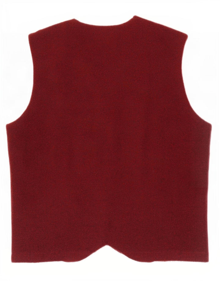Vestă Fila Bărbați Tricotat Lână Maroon Mediu