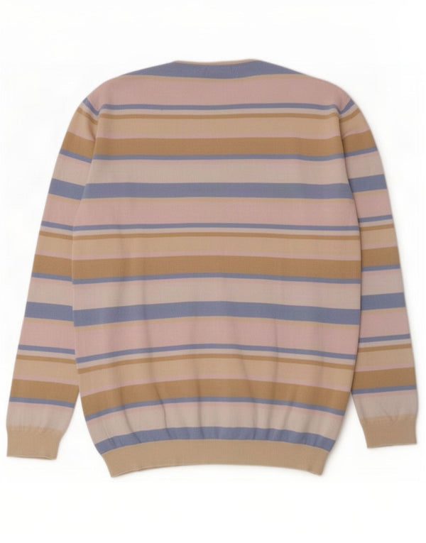 Pulover Gant pentru damă cu gât roșu, cu dungi mari, multicolore, UK 16