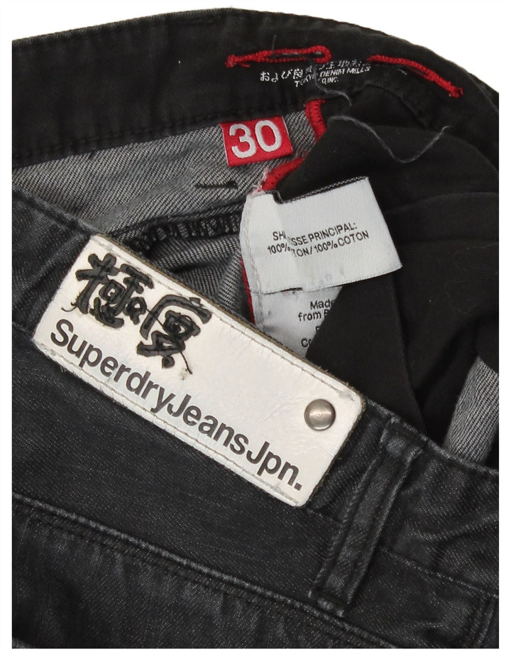 Blugi drepti pentru bărbați Superdry W30 L28 bumbac gri