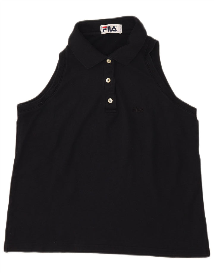 Tricou polo fără mâneci FILA pentru femei IT 48 XL bleumarin