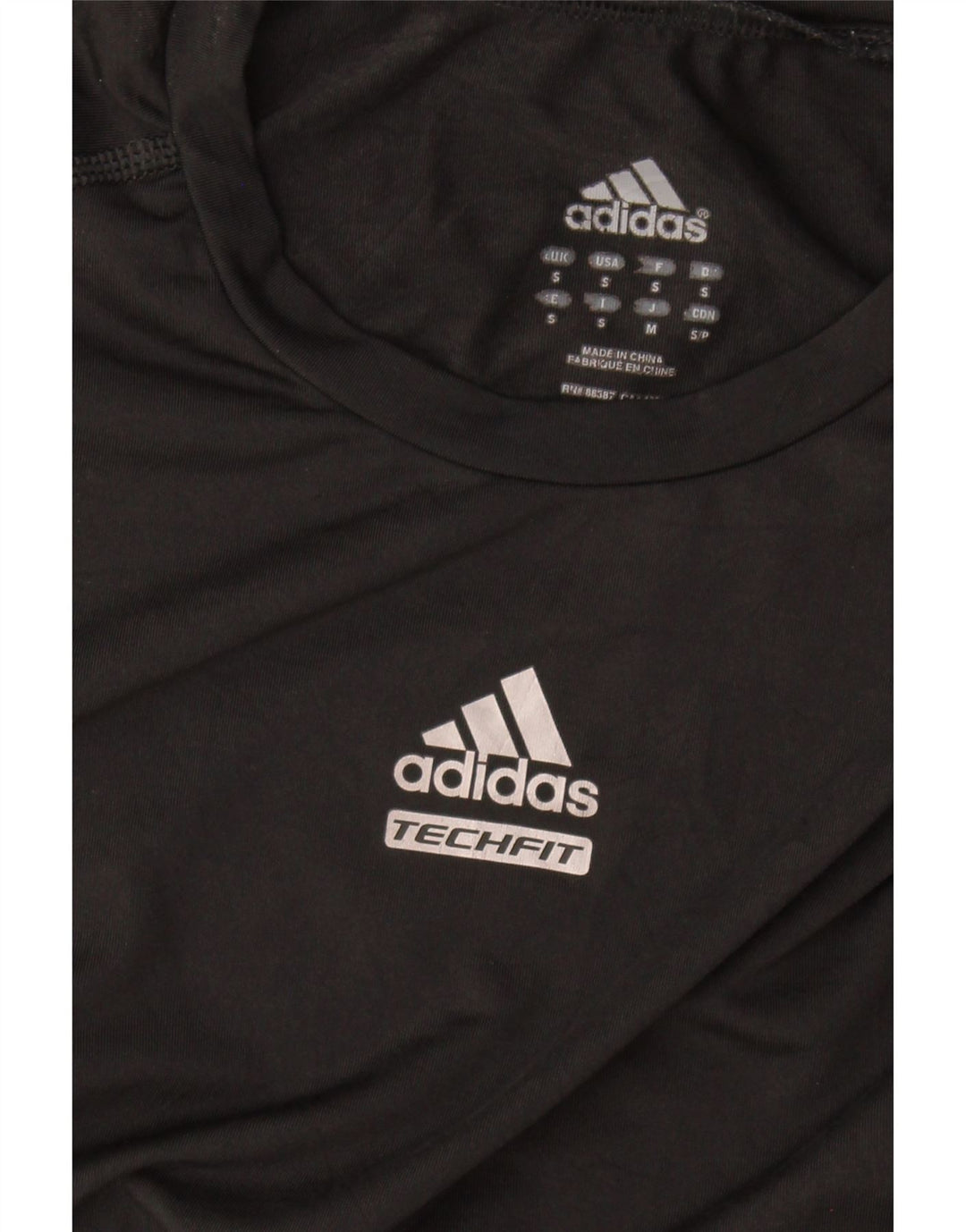 ADIDAS Womens Climalite Top Long Sleeve UK 8 Small Black Vintage Adidas and Second-Hand Adidas from Messina Hembry 
