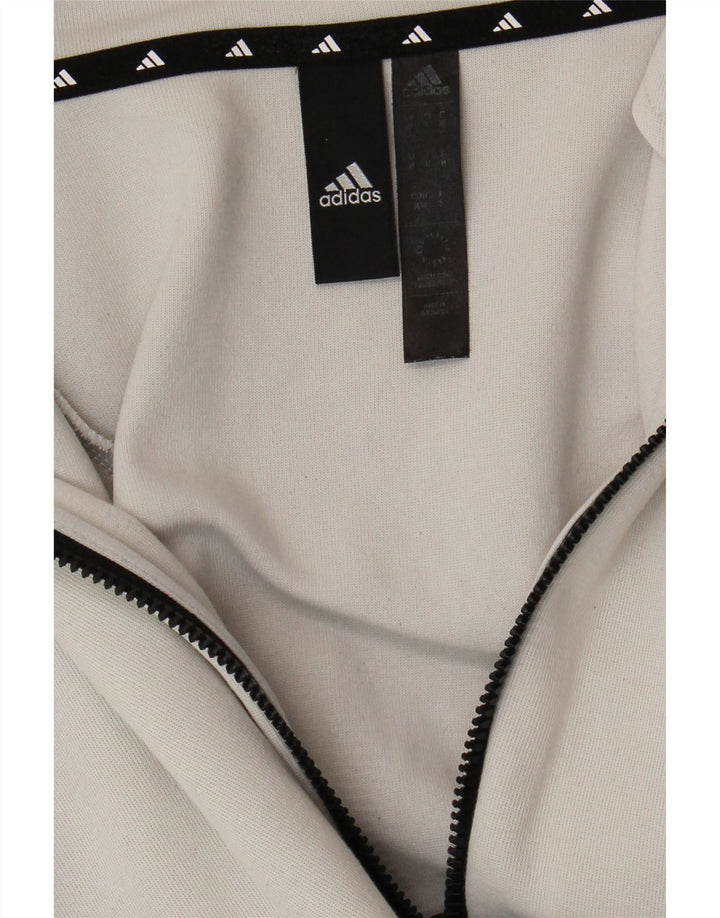 Pulover Adidas pentru bărbați, cu fermoar, gri mediu