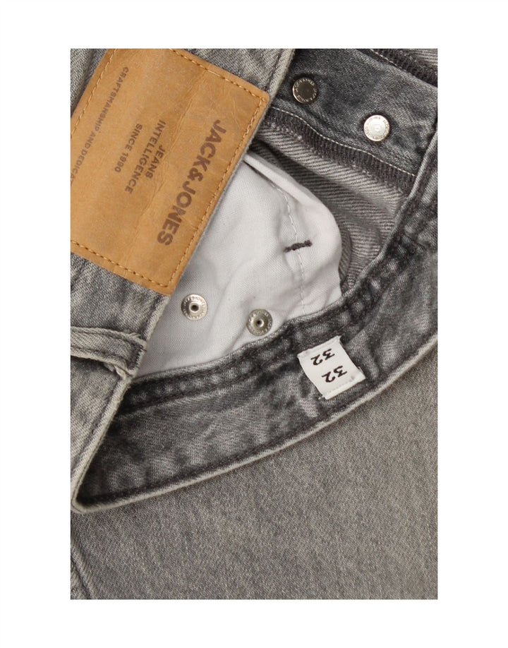 Blugi Jack & Jones GLENN Slim pentru bărbați W32 L32 bumbac gri