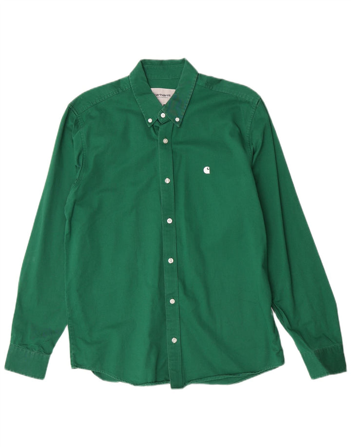 Cămașă Carhartt pentru bărbați, cu formă regulată, din bumbac verde mediu