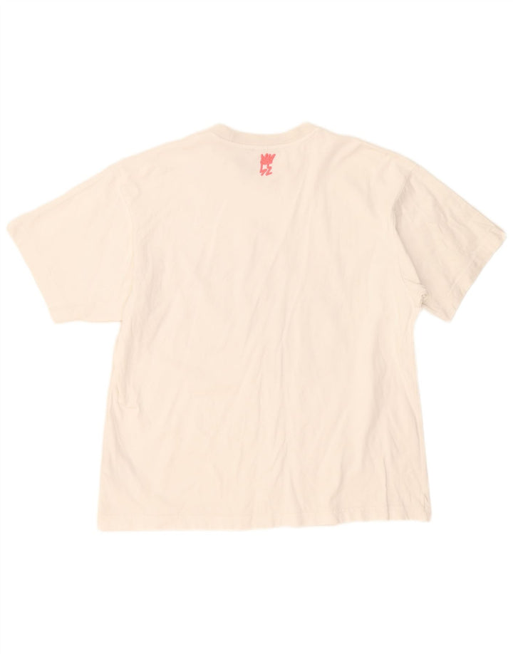 Tricou grafic pentru bărbați Adidas Top Medium White Bumbac