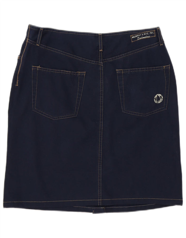 Fusta mini denim pentru femei Murphy & Nye W30 bumbac bleumarin mediu
