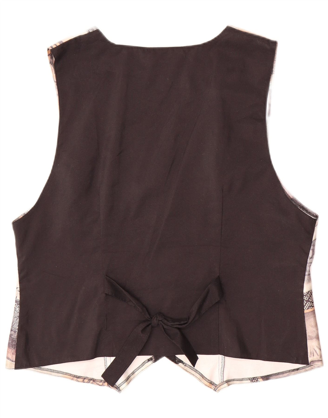 Vestă pentru femei VINTAGE cu model abstract EU 44 Poliester maro mare