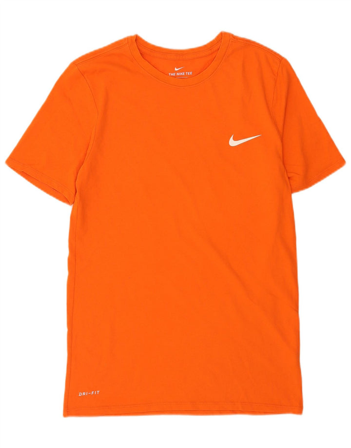 Tricou cu croi atletic Nike pentru bărbați Top mic din bumbac portocaliu
