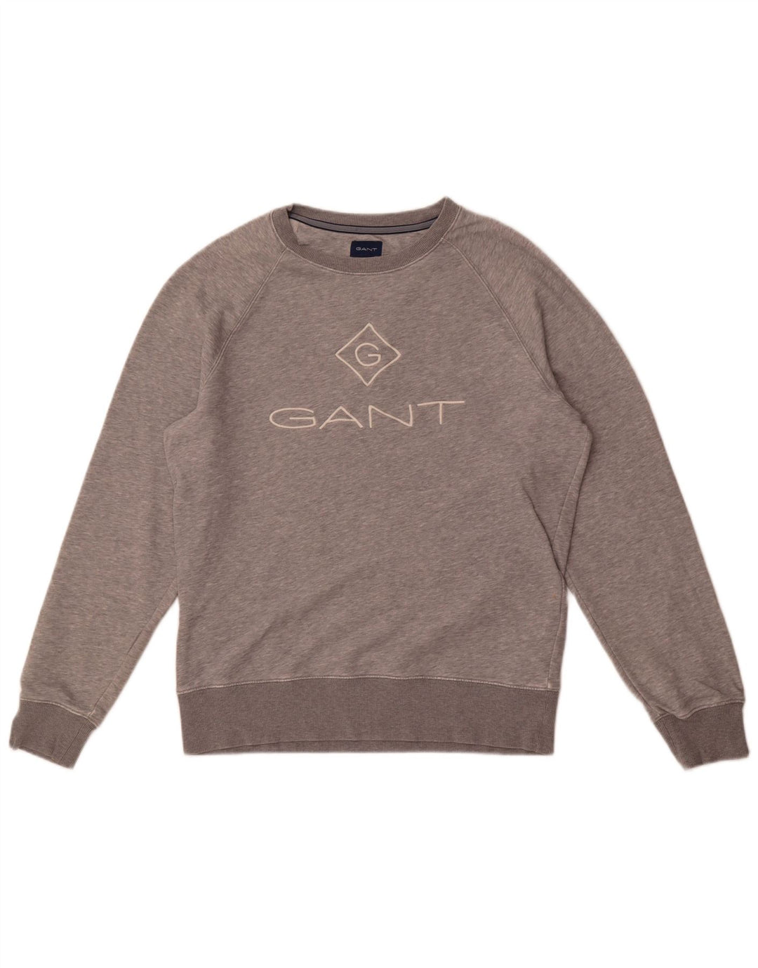 Hanorac cu grafic Gant pentru bărbați Jumper mare, gri, bumbac cu pete