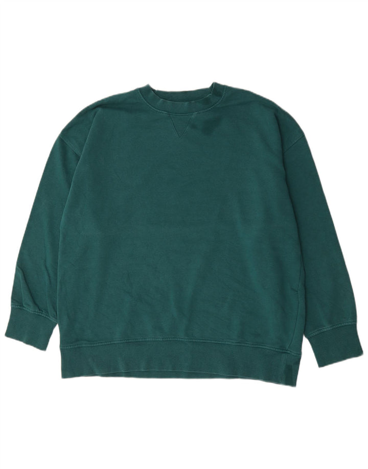 Pulover pentru bărbați Zara, bumbac verde mediu