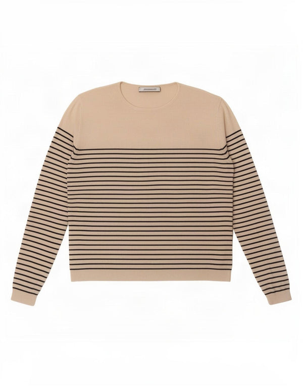Bluză Crop Top Femei Zara Marea Britanie 16 Viscoză cu dungi alb catifelat