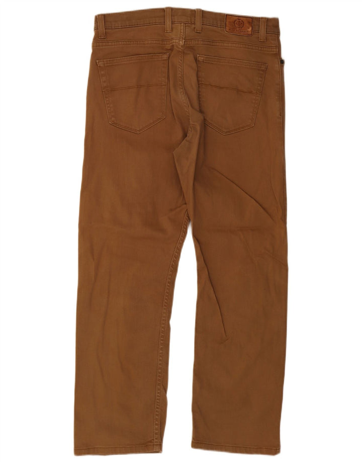Blugi drepți pentru bărbați Marks & Spencer Blue Harbour W34 L29 bumbac maro