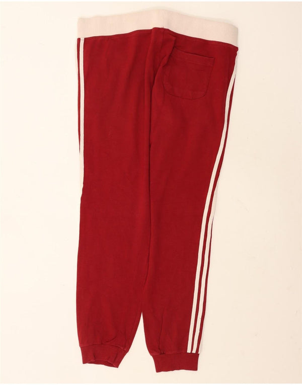 Pantaloni de trening pentru femei Adidas Pantaloni de jogging UK 18 XL Burgundy Colorblock
