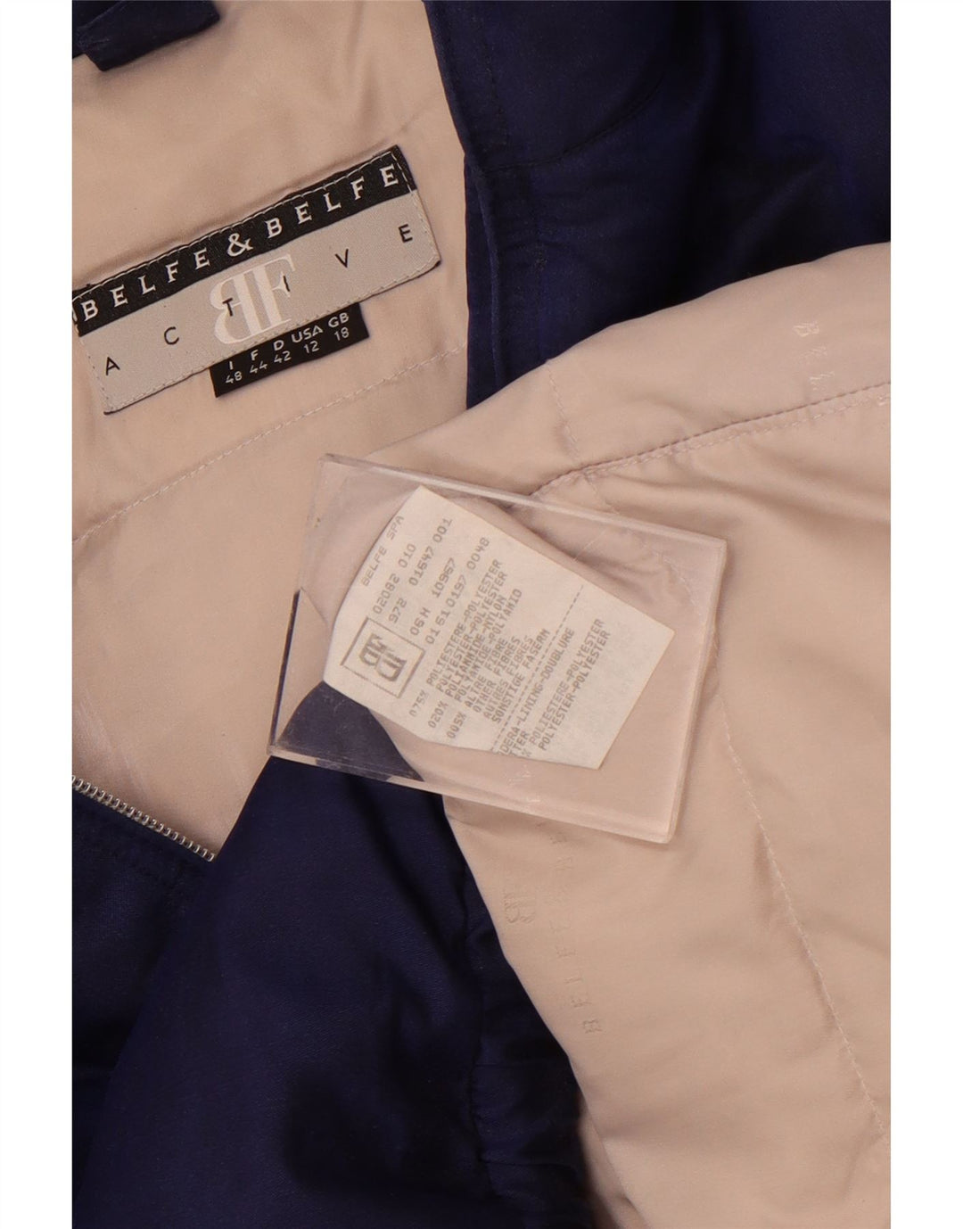 Jachetă căptușită pentru femei Belfe & Belfe UK 18 XL bleumarin poliester