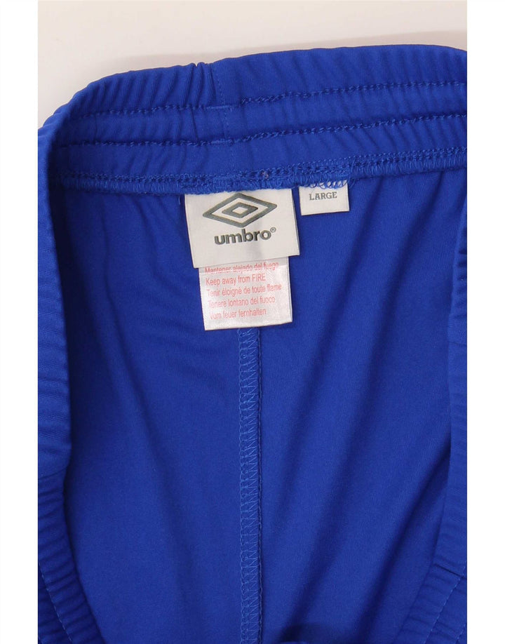 Pantaloni scurți sport Umbro pentru bărbați, mari, albastru, poliester