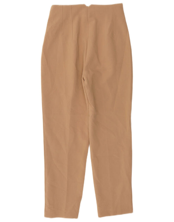 Pantaloni chino conici pentru femei Zara Mici L26 L26 Poliester bej
