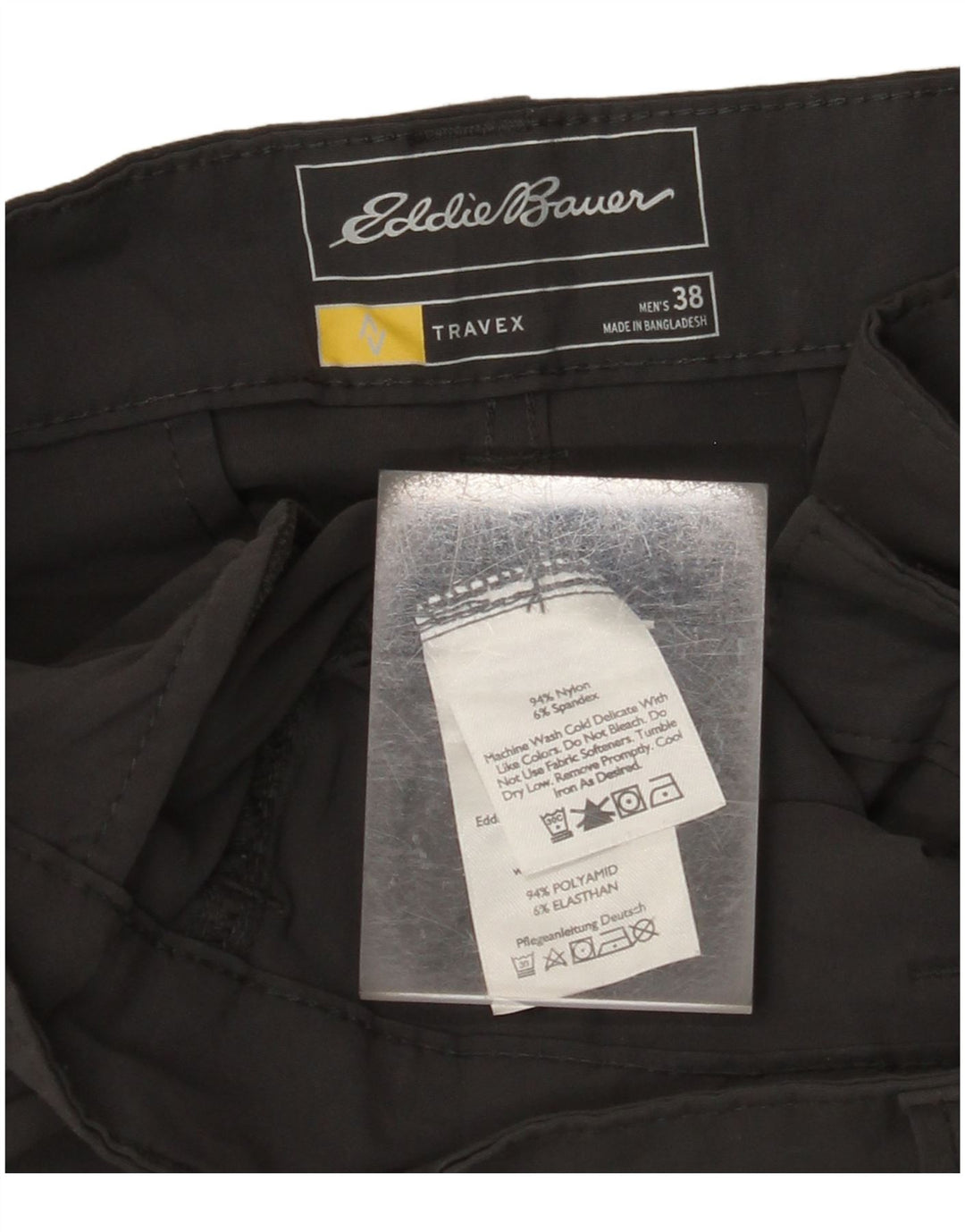 Pantaloni scurți chino pentru bărbați EDDIE BAUER W38 XL nailon gri