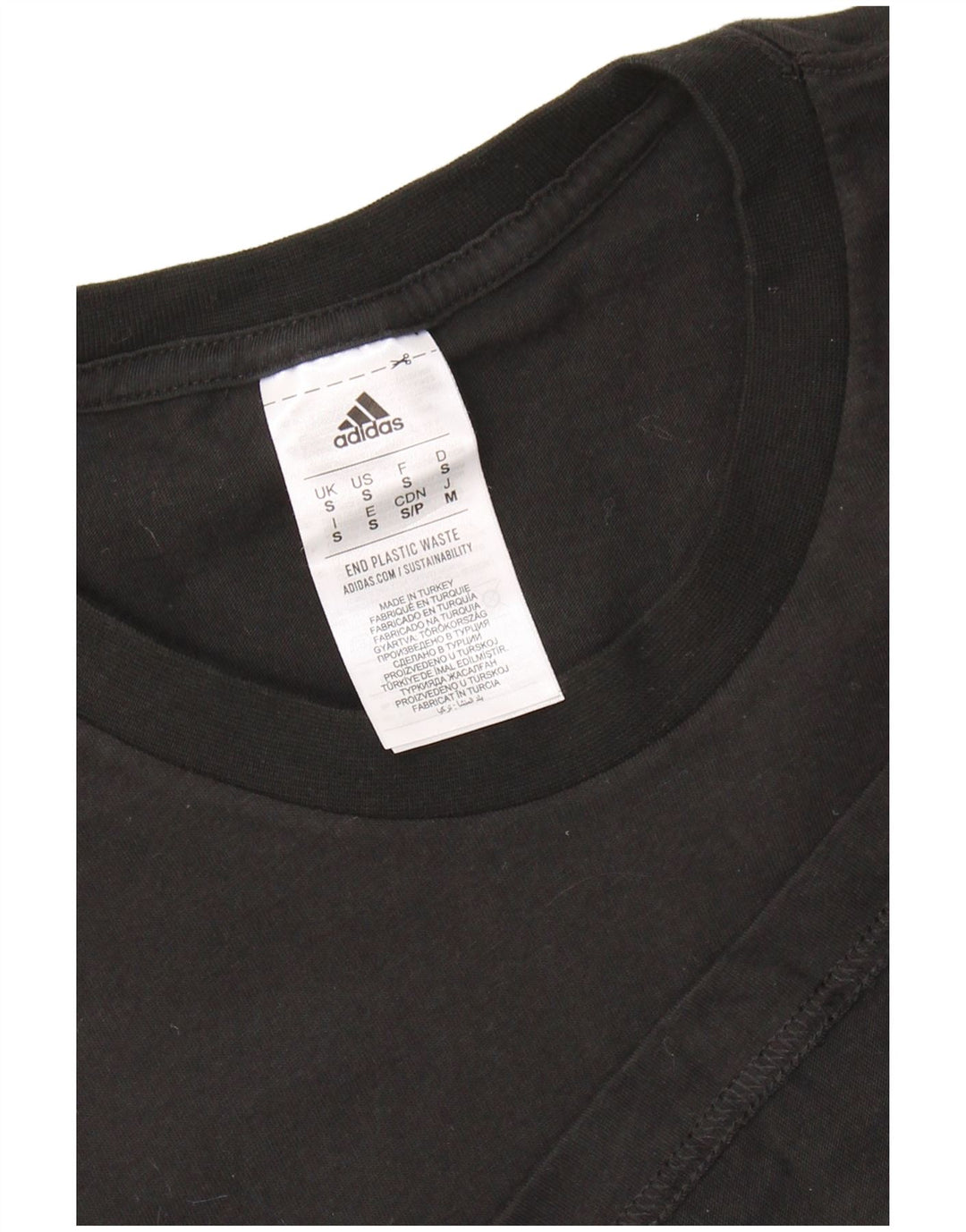 Tricou grafic pentru bărbați Adidas Top mic, negru, bumbac