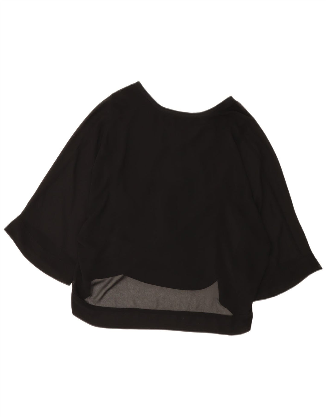Bluză pentru femei Zara cu mâneci 3/4 UK 12 Medium Negru
