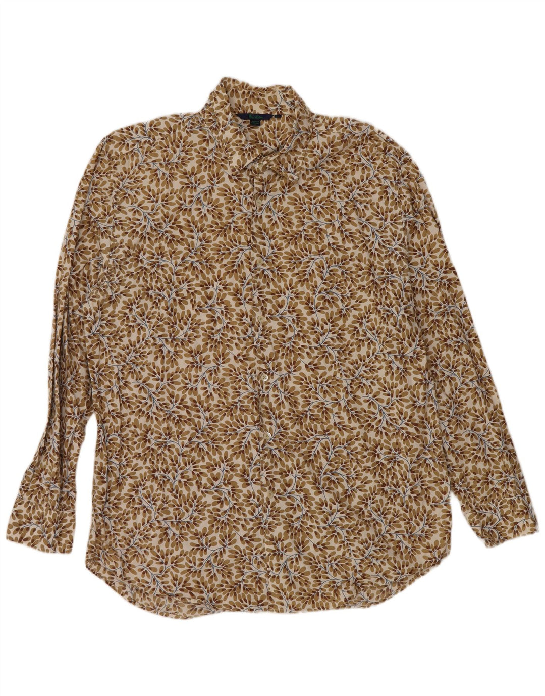 Cămașă Boden pentru bărbați XL, maro, bumbac floral