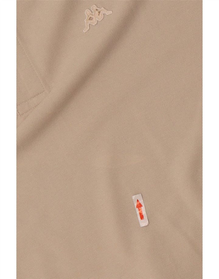 Cămașă polo pentru bărbați Kappa 2XL bumbac bej