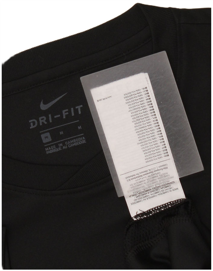 Tricou Nike Dri Fit pentru bărbați Top Mediu Negru Poliester