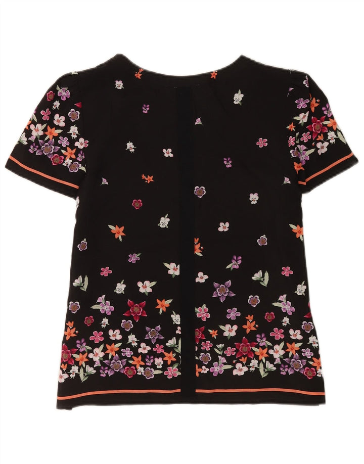 Bluză pentru femei Oasis, UK 10, Poliester, Floral, Negru