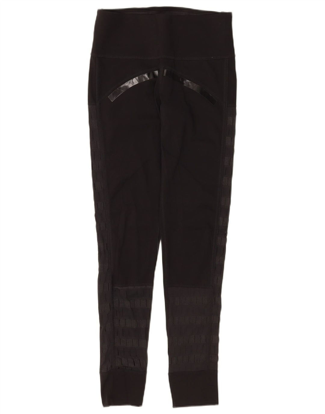 Leggings cu grafic Stella McCartney ADIDAS pentru femei UK 8 mici, negru, cu dungi