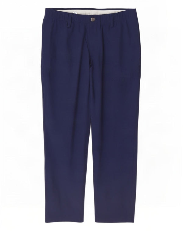 Pantaloni chino subțiri pentru bărbați Under Armour W36 L30 poliester bleumarin