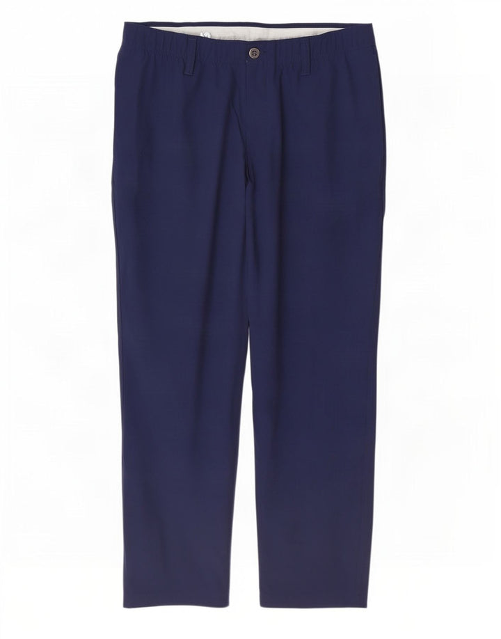 Pantaloni chino subțiri pentru bărbați Under Armour W36 L30 poliester bleumarin