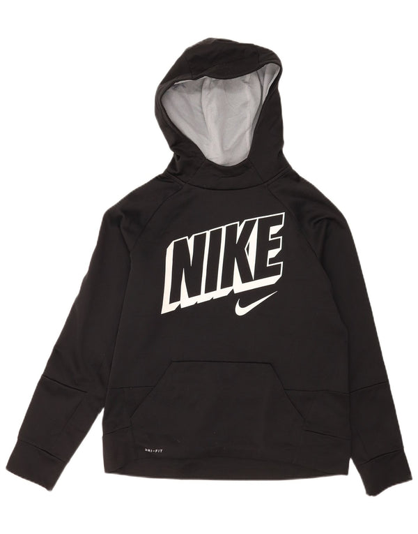 Pulover Nike pentru fete Dri Fit Graphic Hoodie 13-14 ani XL Poliester negru