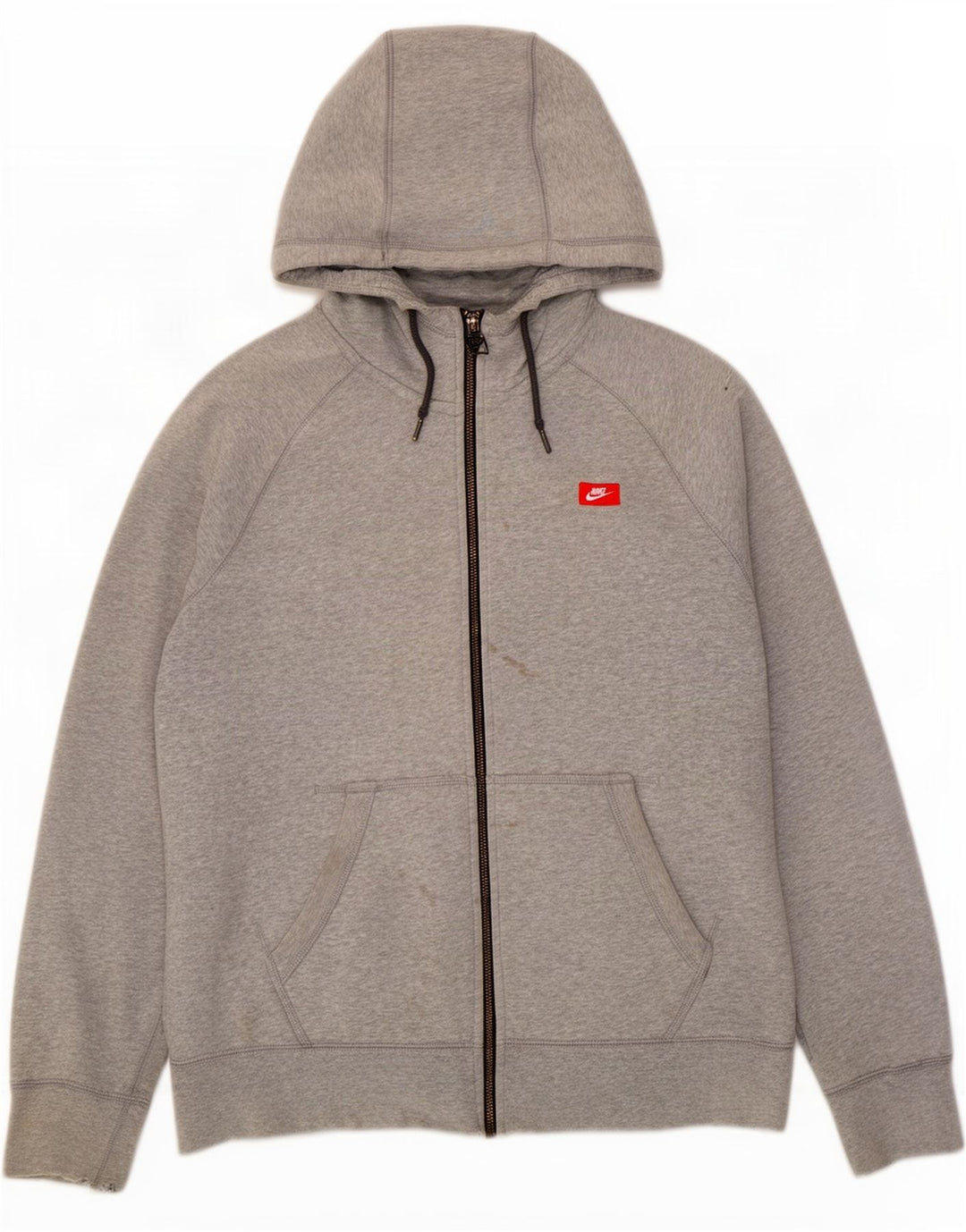Pulover Nike Graphic Zip pentru bărbați, bumbac mare, gri