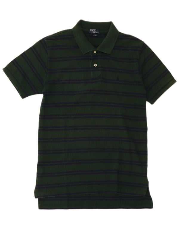 Cămașă Polo Ralph Lauren băieți 15-16 ani XL bumbac cu dungi verzi