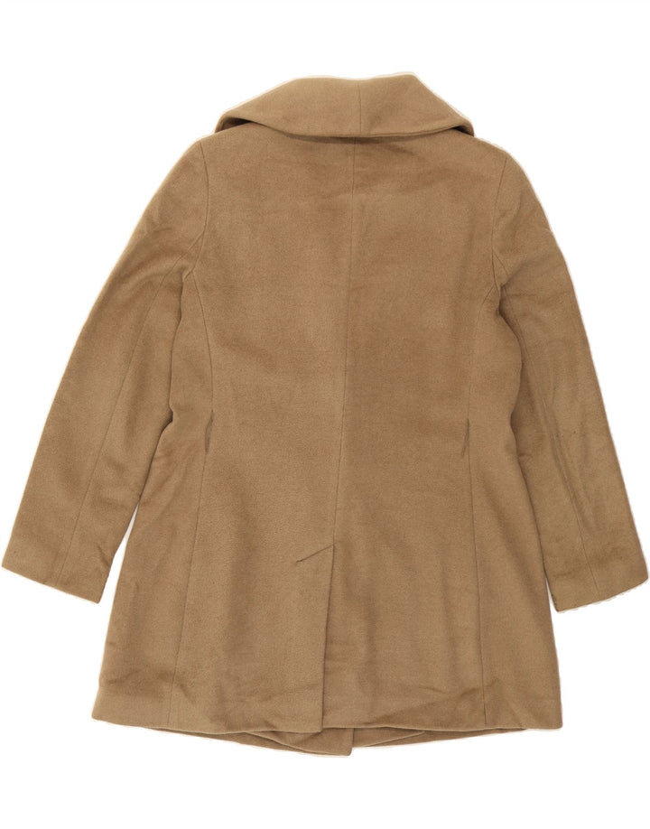 CALVIN KLEIN Womens Overcoat UK 16 Large Brown Wool Vintage Calvin Klein and Second-Hand Calvin Klein from Messina Hembry 